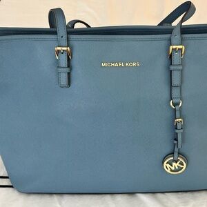 Michael Kors Blue Tote Bag